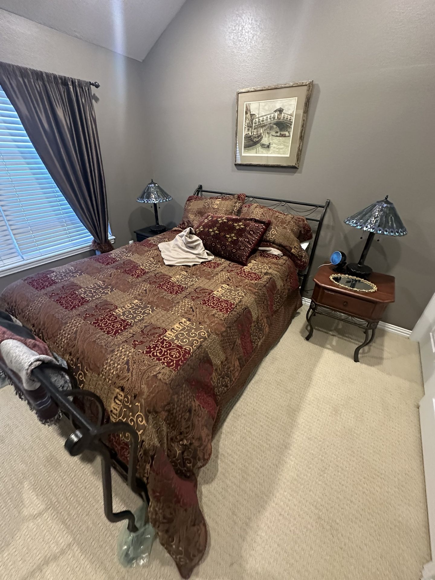 Queen Bed With Frame.