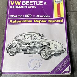 Haynes Repair Manual #159 VW Beetle & Karmann Ghia 1(contact info removed)   