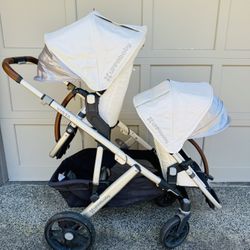 Uppababy vista double stoller（Including adapter, mosquito-proof cover and rain cover）