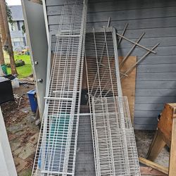  shelving or wire racks