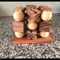 Wooden 3D Tic Tac Toe