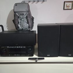 Denon 7.2 4K Receiver With Center And Front Speakers