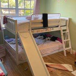 Felecie Full Over Full Standard Bunk Bed with Slide by Harriet Bee