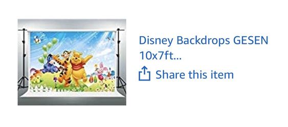 Winnie the Pooh backdrop