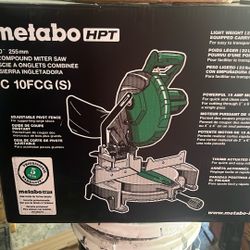 Metabo HPT 10” Miter Saw Brand New