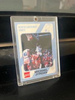 Michael Jordan North Carolina Coca Cola Card