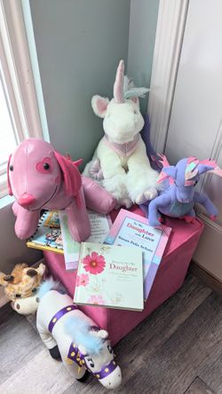 Stuffed Animals And Books