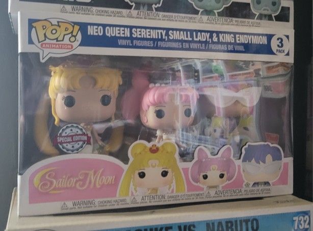 Neo Queen Serenity, Small Lady, And King Endymion Sailor Moon Funko