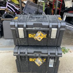 : DeWalt ToughSystem 2-Piece Rolling Toolbox Set 
