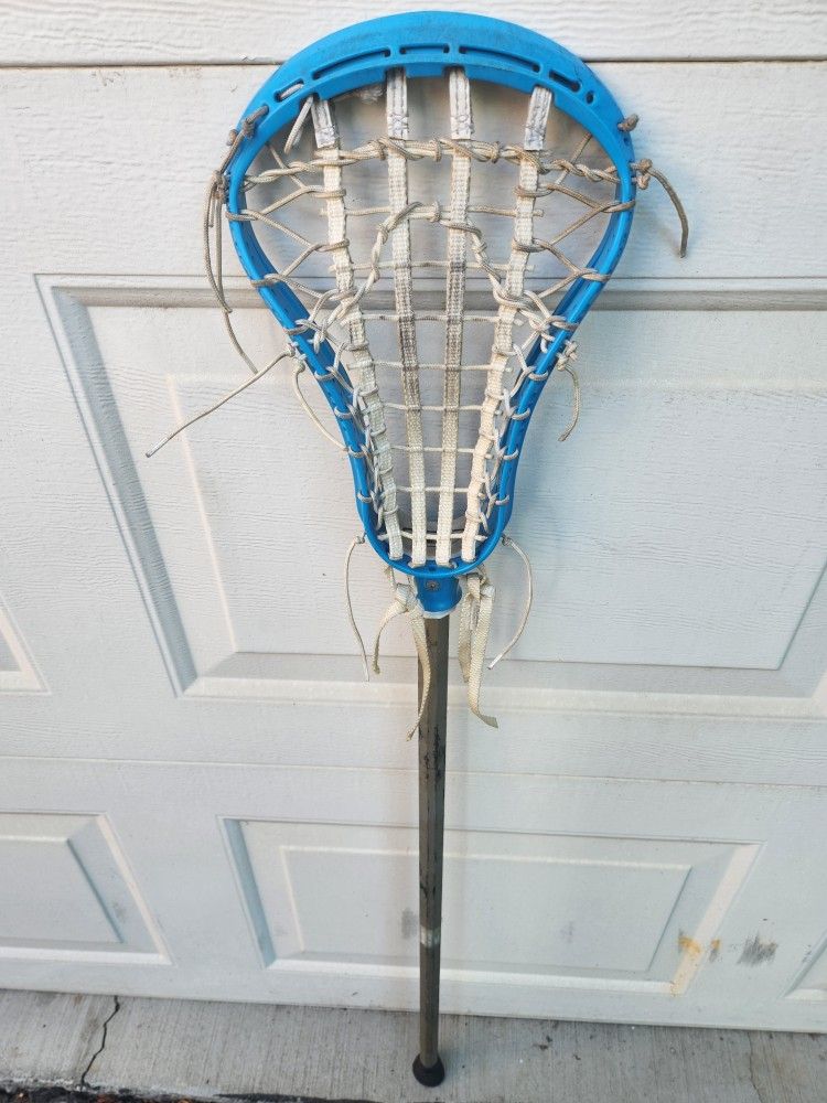 43" Debeer 6000 Lacrosse Stick DB Shaft w/Blue Head & White Net