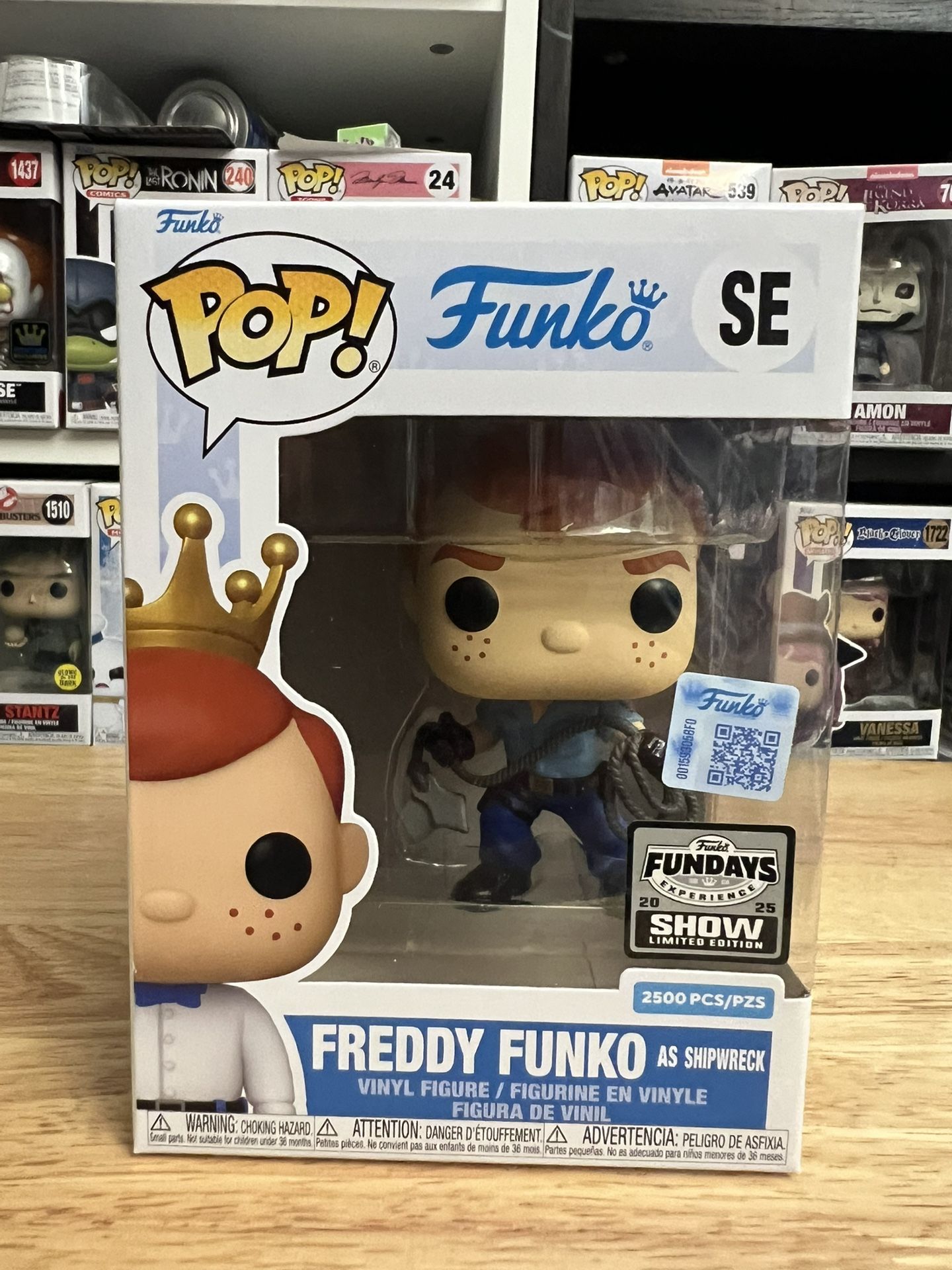 LIMITED SHOW EDITION 2500 PIECE Freddy Funko as Shipwreck G.I. Joe Pop Fundays