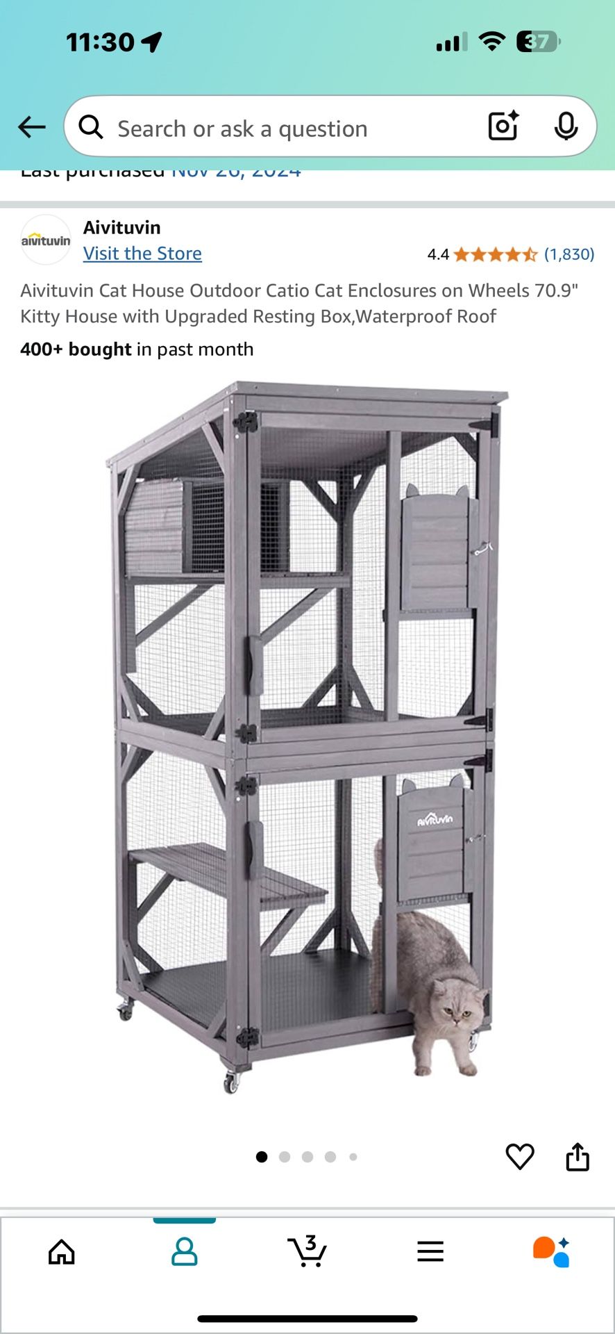 Brand New Catio– Still in Box! Never Opened – $100 (Paid $260)