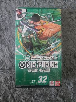 One Piece Card Game ST-32 Roronoa Zoro Starter Deck – Sealed + OP-16 Pack