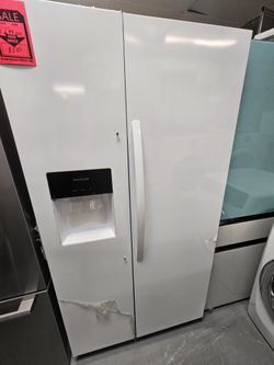 Brand New Frigidaire - 25.6 Cu. Ft. Side-by-Side Refrigerator - White