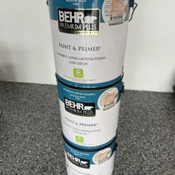 Three New Gallons  Of Paint