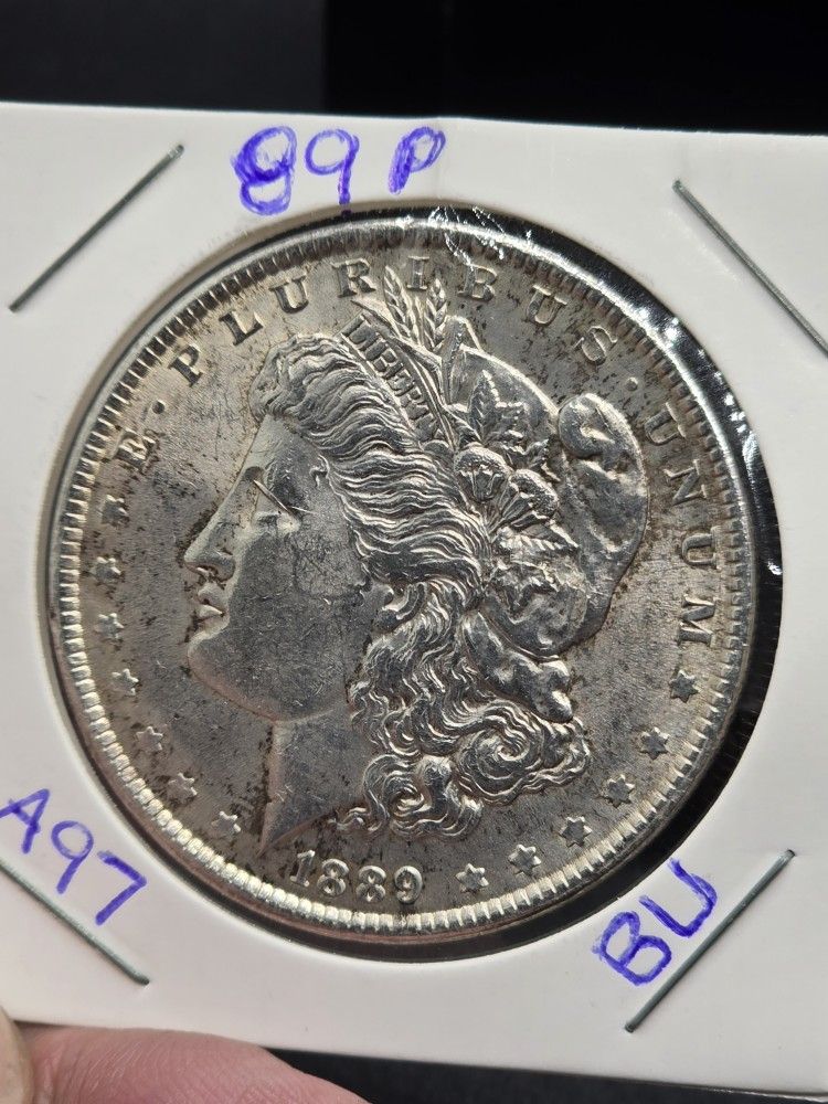 1889-P Morgan Silver Dollar BU - Toned