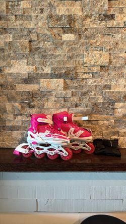 Pink Roller Blades adjustable size