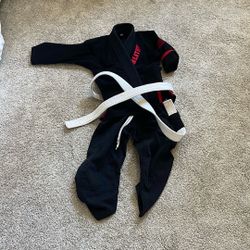 Judo Gi And Belt Black C000 Or XXS