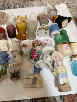 Vintage toothpick holders, three dollars each or entire box for 50