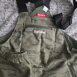 Supreme WINDSTOPPER Overalls OLIVE GRID Camo XL