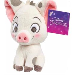 Disney Moana Pua The Pig Bean Plush, Mini Figure 5'' - Ship Only