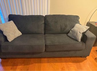 Beautiful dark grey sofa