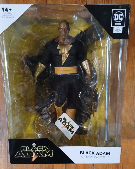 Black Adam Action Figure DC Comics The Rock 12 Inch McFarlane Statue Black Outfit
