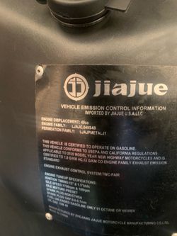 2020 Jiajue  50cc