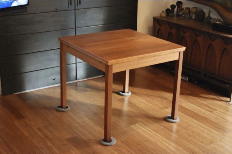 Compact Danish teak dining table