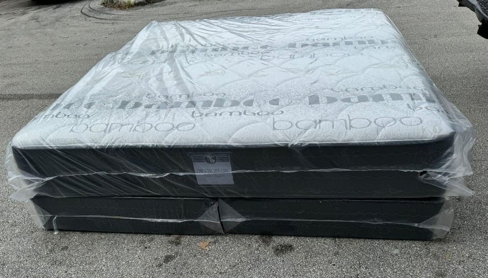 New KING SIZE MATTRESS FIRM INNERSPRING ORTHOPEDIC MATTRESS FREE BOX SPRINGS // COLCHON KING SIZE BED 