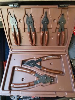 Paramount 6 Piece Shaft, Internal/External Retaining Ring Pliers Set