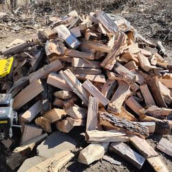 Seasoned Red Oak Firewood Logs 