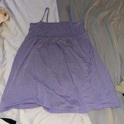 Flowy purple spaghetti strapped shirt