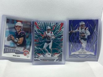 Drake Maye #d refractor 3 card lot