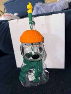 Starbucks snoopy glass cup