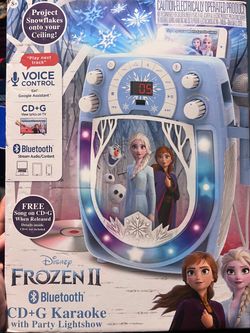 Disney Frozen II Bluetooth CD+G Karaoke Machine