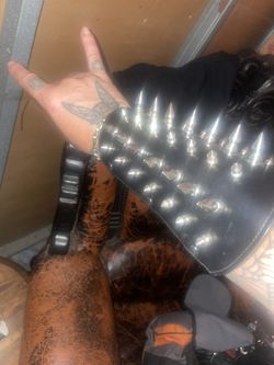 Spiked Leather Gauntlet