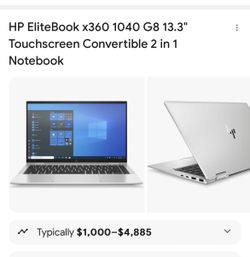 New In Box HP EliteBook x(contact info removed) G8 13.3" Touchscreen Convertible 2 in 1 Notebook