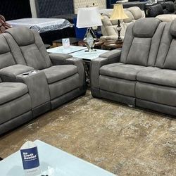 New🪴$10 Down Payment Finance 🪴 Next Gen Durapella Power Reclining Sofa And Loveseat 
