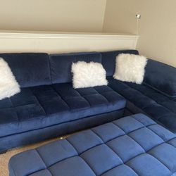 3 Piece Sectional Blue