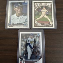 Dodgers MVP Yoshinobu Yamamoto (3) Card Lot