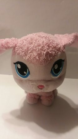 Littlest Pet Shop pink bobblehead puppy