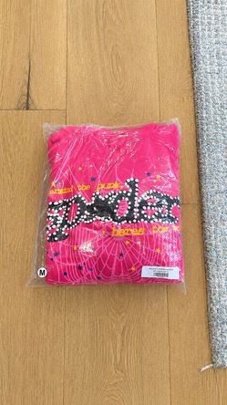 Brand New Sp5der Hoodie – Magenta Pink (Size Medium)
