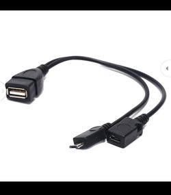 21In1 OTG Micro USB Host Power Y Splitter USB Adapter to Micro 5 Pin Male Female Cable