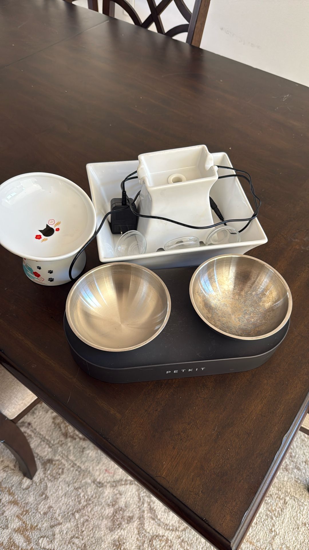 Cat Water Fountain/food Bowls