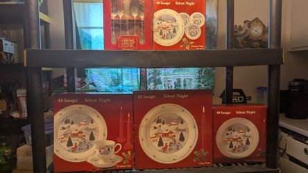 New! SANGO Christmas Dishes and Cutlery STUNNING