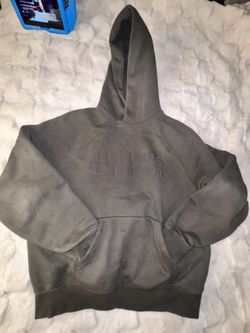 Essentials Crewneck Hoodie in Olive Green | S |