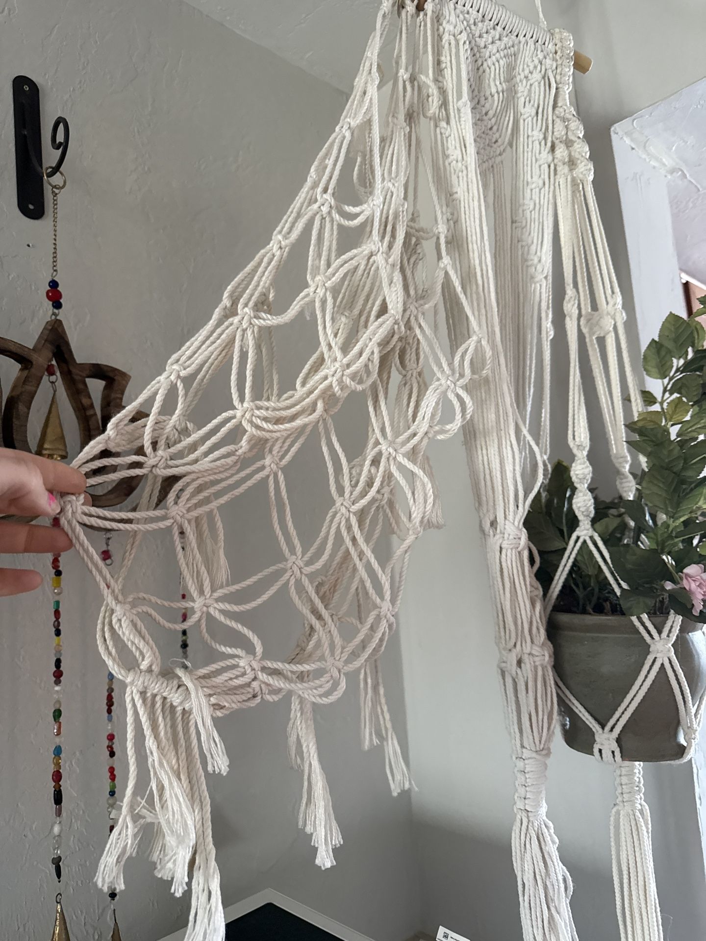 Set Of 3 Macabre Woven Plant Hangers