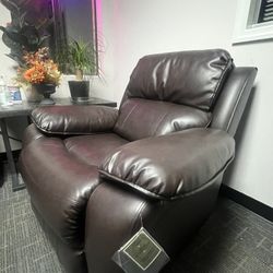 Wide Recliner Leather Chair