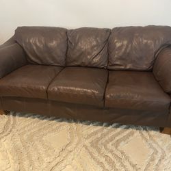 Leather Sofa & Loveseat 